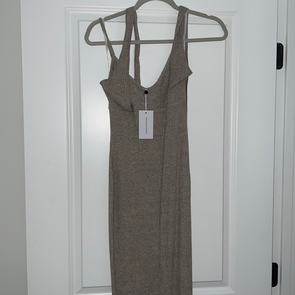 NWT REVOLVE x LOVERS AND FRIENDS TAN MAXI DRESS